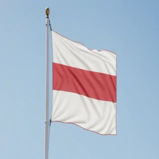 red and white flag