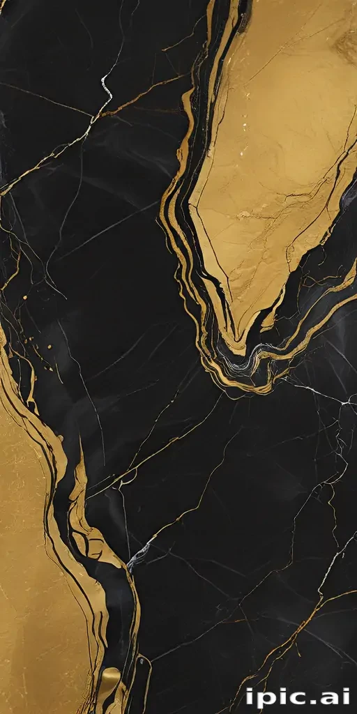 black and gold marble background
