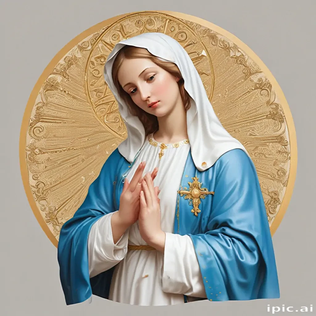 virgin mary clip art