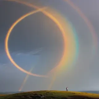 rainbow back round