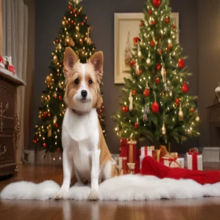 christmas dogs wallpaper