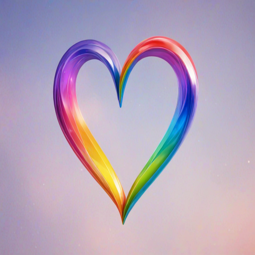 rainbow heart png