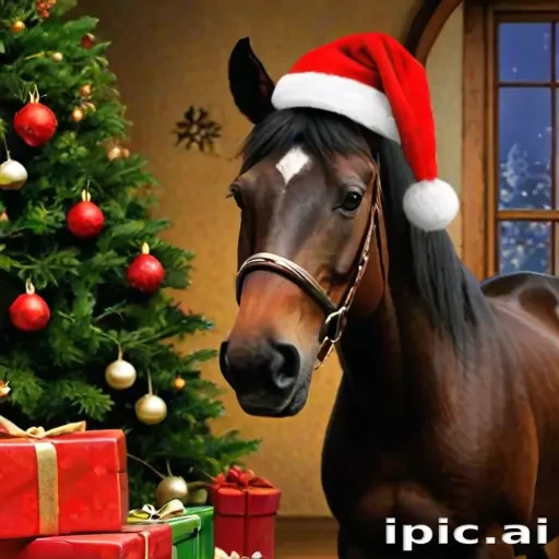merry christmas horse images