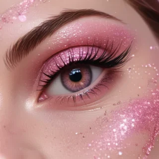 pink glitter aesthetic