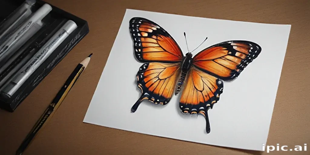 drawing butterfly