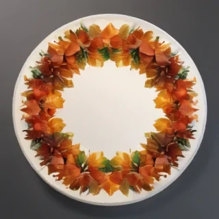 circle with leaves