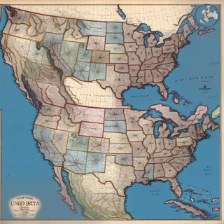 united states of america map