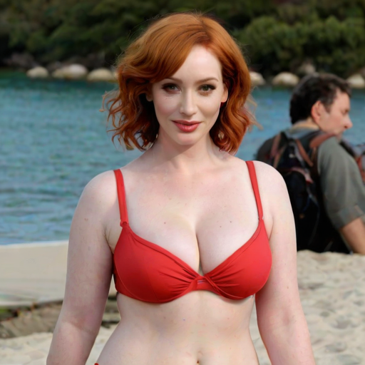 christina hendricks bikini