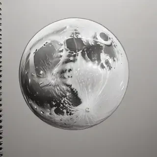 moon sketch