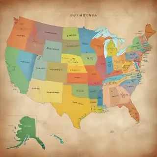 usa map states