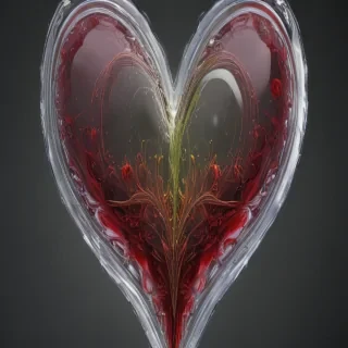 aesthetic transparent heart