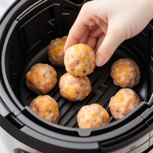 frozen sausage balls in air fryer