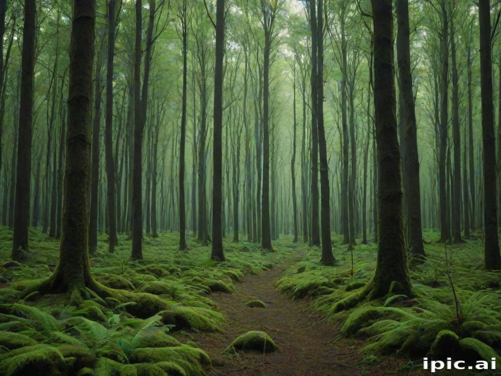 green forest aesthetic