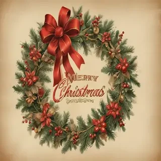 vintage merry christmas image
