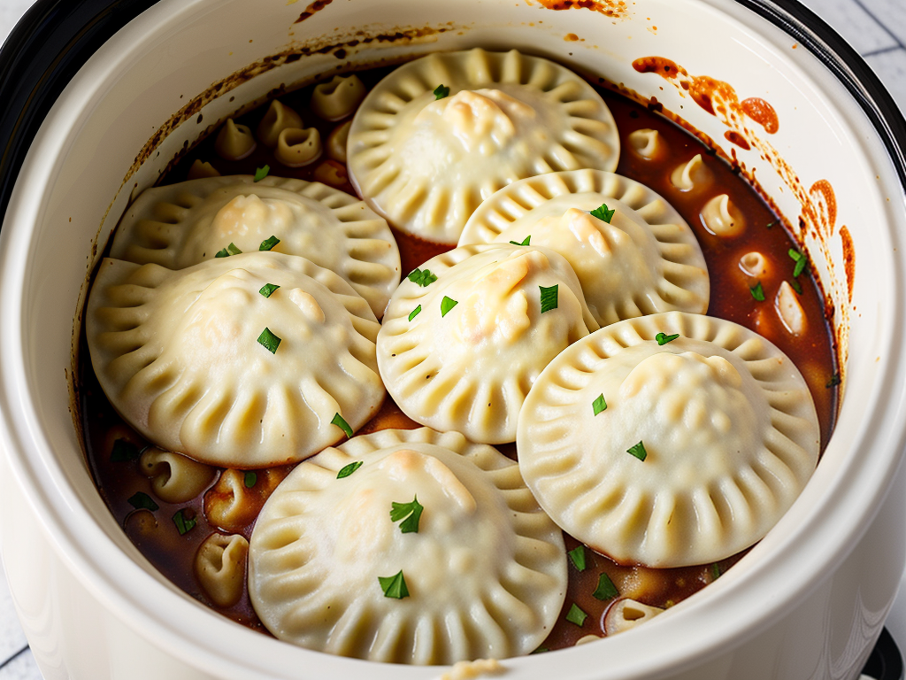 pierogi casserole in a crock pot