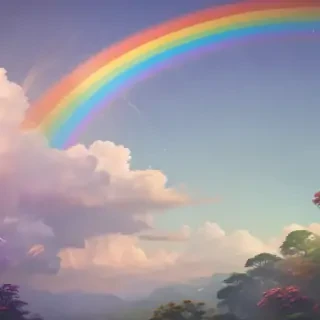 cute rainbow background
