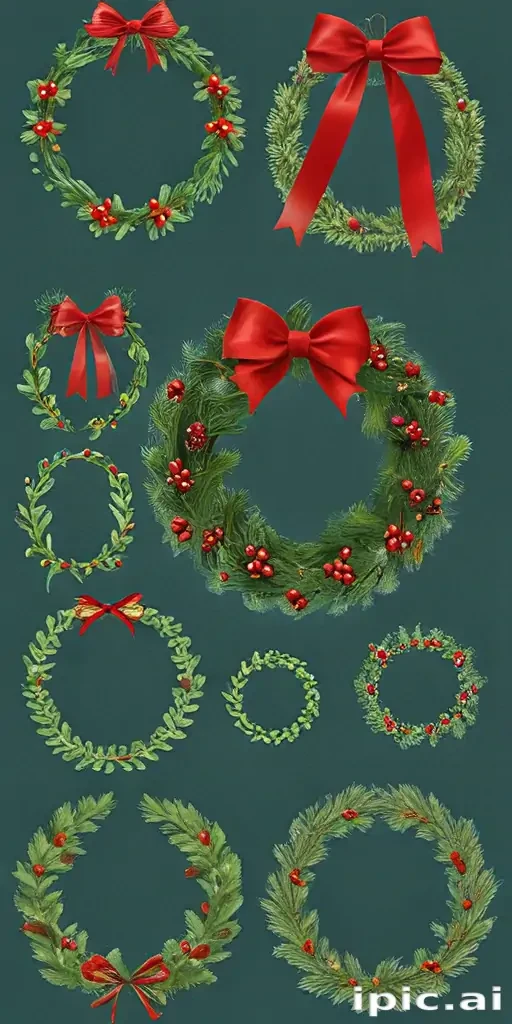 christmas wreath clip art