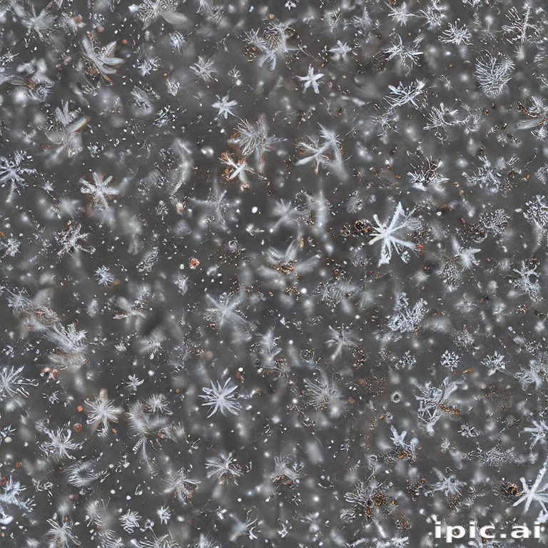 Snowflake Pattern Lightning Intricate Patterns of Snowflakes Glistening Against a Dark Winter ...