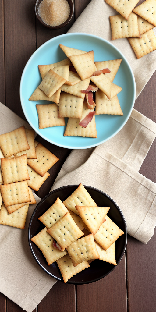 club crackers with bacon and brown sugar
