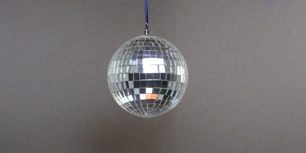 transparent disco ball
