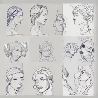 aesthetic line art