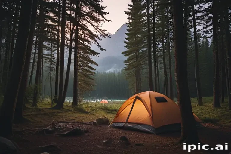 camping background pic