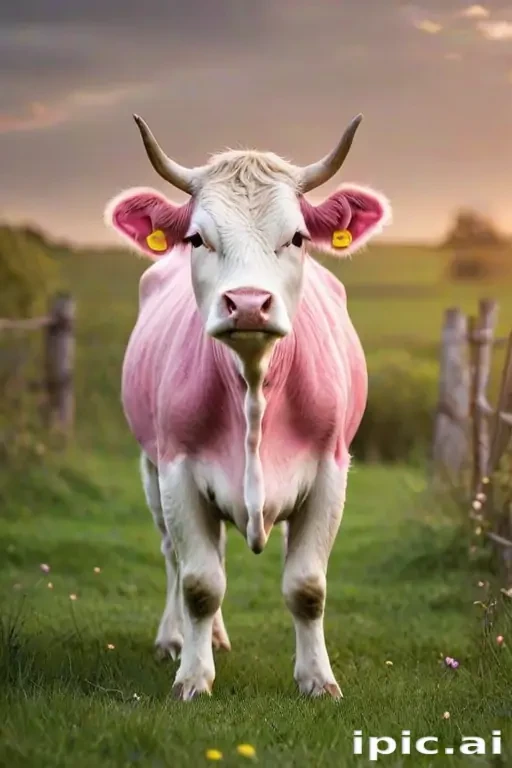 pink cow wallpaper