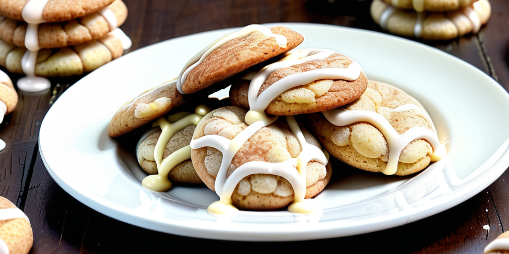snickerdoodles dipped in white chocolate