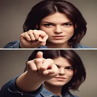 you pointing finger