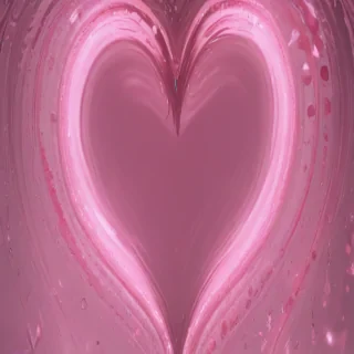 transparent pink heart