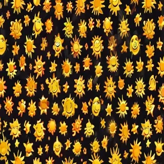 cartoon suns