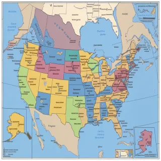 usa state map