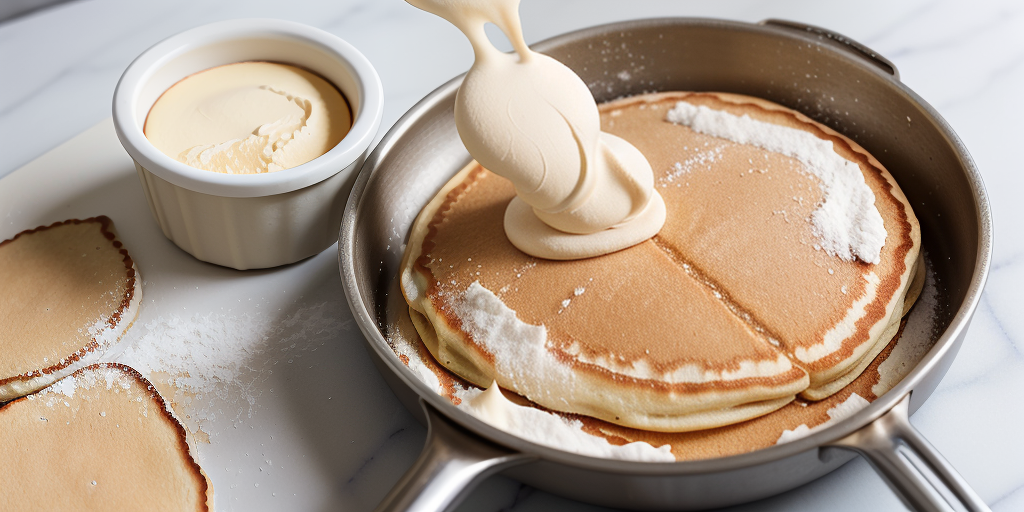 making biscuits using pancake mix