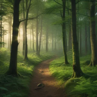 green forest aesthetic