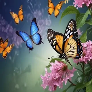 beautiful butterflies wallpaper