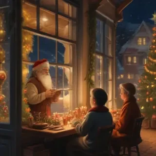 vintage christmas illustration