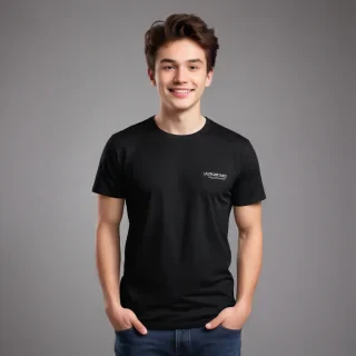 black t-shirt png