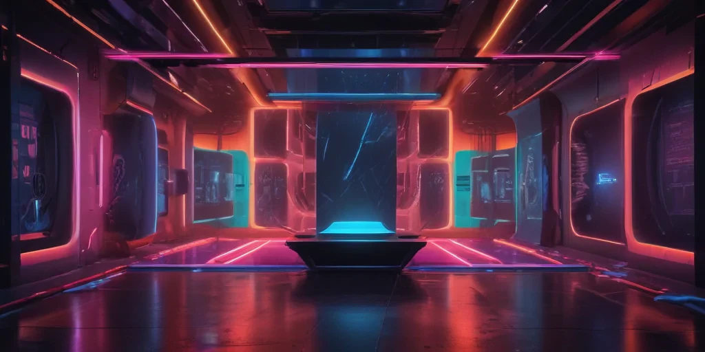 neon color background