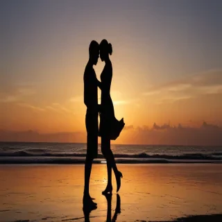 couple silhouette