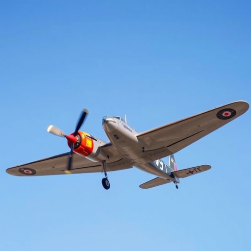 Capture a vintage airplane in mid-flight against a clear blue sky, using a DSLR camera with a 50mm lens, aperture set to f/2.8, shutter speed of 1/1000 sec, ISO 100, and a wide-angle view to enhance the aircraft's details and maintain sharpness.
