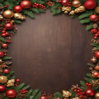 christmas background frame