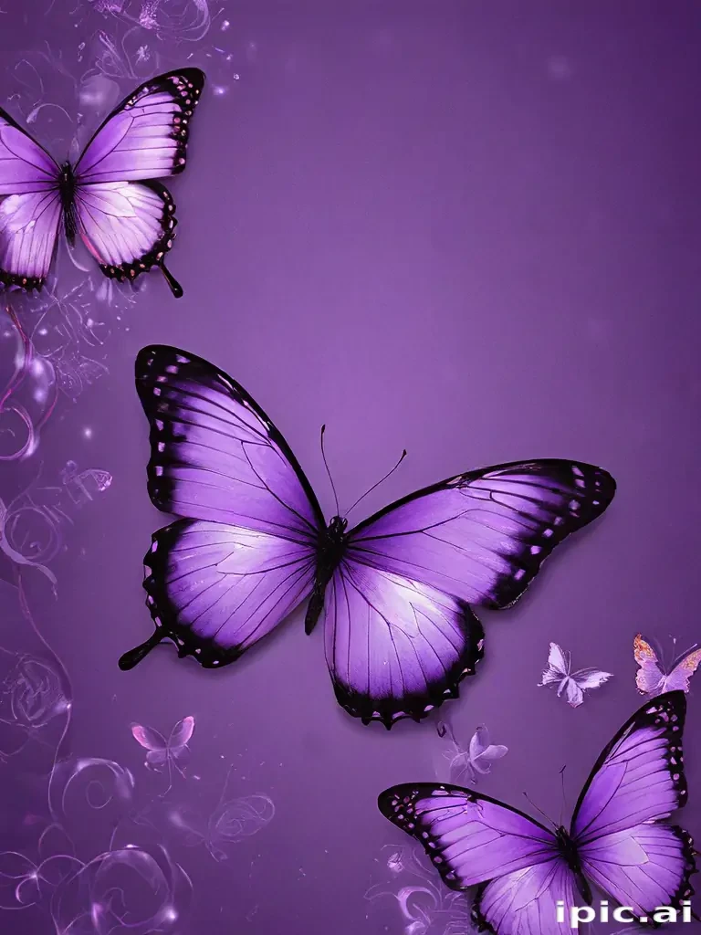 purple butterfly background