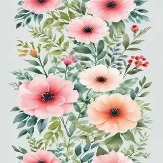 background watercolor flowers
