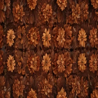 aesthetic brown flowers
