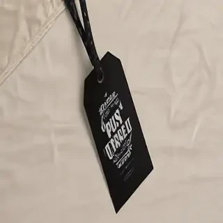 clothing tag mockup