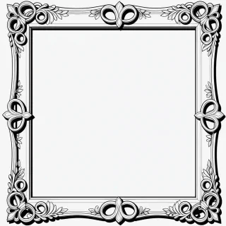 frame clipart black and white