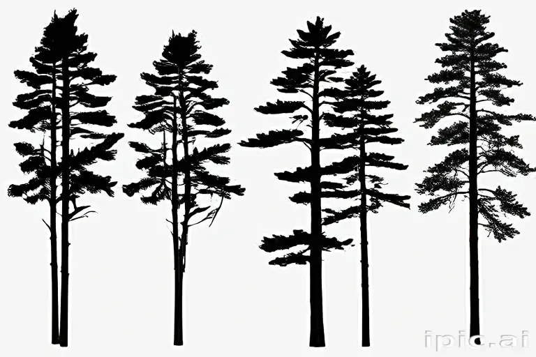 pine tree silhouette png