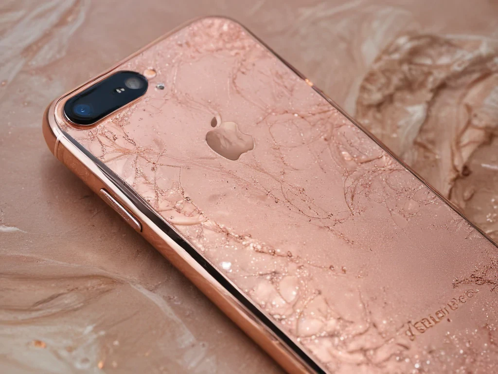 rose gold iphone screensaver
