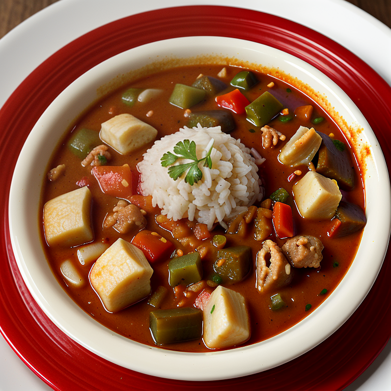 what is served with gumbo