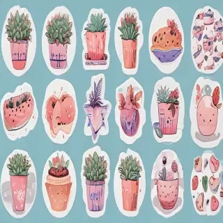 printable sticker aesthetic